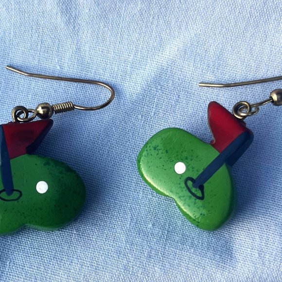 Cute Golf Earrings - Picture 3 of 3